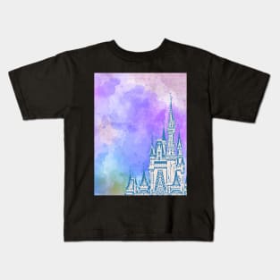 Magic Castle Watercolor Kids T-Shirt